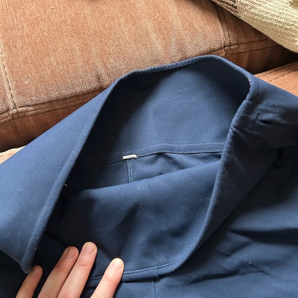 Lululemon smooth fit pull on high rise Classic Navy Straight-Leg Pants trousers - Picture 10 of 11